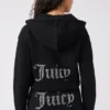 Angel Couture kort fleece-huvtröja