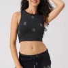Angel Couture kort topp med små strassstenar över hela