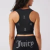 Angel Couture kort topp med små strassstenar över hela