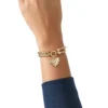Armband med dubbla kedjor och hjärtlås