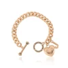 Armband med hjärtberlock