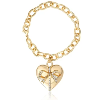 Armband med hjärtformad rosett