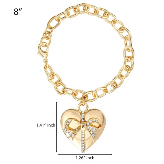 Armband med hjärtformad rosett