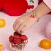 Armband med körsbärs- och fruktberlocker