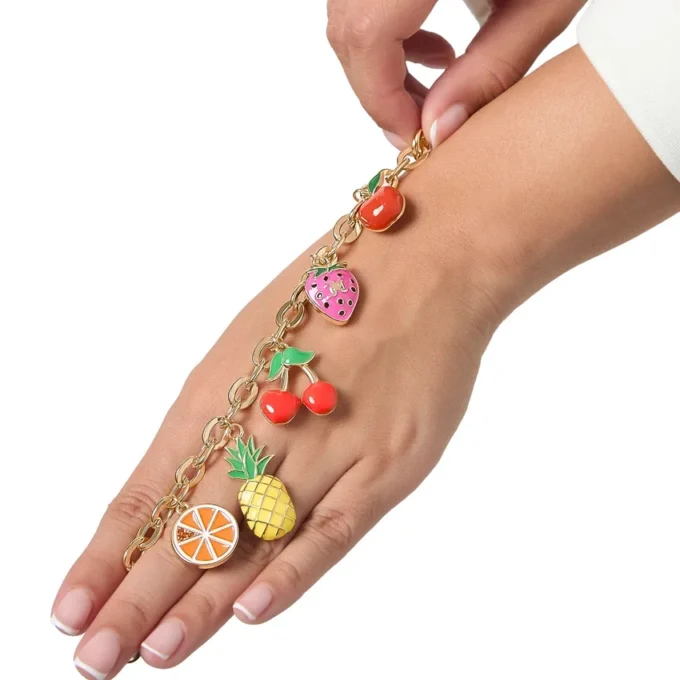 Armband med tropiska fruktberlocker