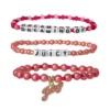 Barn drömmer om Juicy 3-delat set med stretchiga pärlaarmband