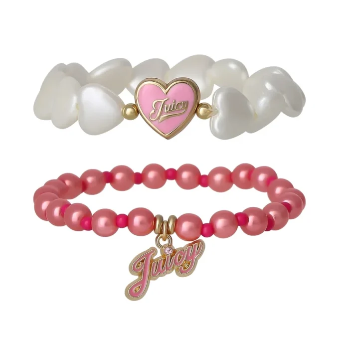 Barn väljer Juicy hjärtberlock 2-delat armbandsset