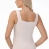 Big Bling Bodysuit med stor blingad rund hals