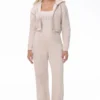Big Bling Bodysuit med stor blingad rund hals
