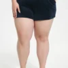 Big Bling-shorts i velour i stora storlekar