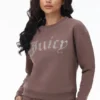 Big Bling-tröja i fleece med stor bling-logotyp
