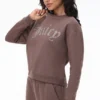 Big Bling-tröja i fleece med stor bling-logotyp