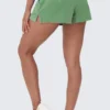 Big Bling tvättade frottéshorts