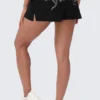 Big Bling tvättade frottéshorts