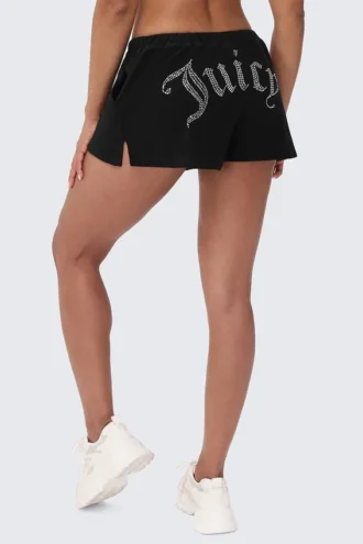 Big Bling tvättade frottéshorts