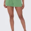 Big Bling tvättade frottéshorts