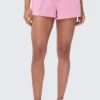 Big Bling tvättade frottéshorts