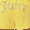 Big Bling tvättade frottéshorts