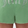 Big Bling tvättade frottéshorts
