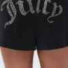 Big Bling tvättade frottéshorts