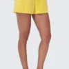 Big Bling tvättade frottéshorts