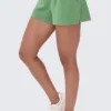 Big Bling tvättade frottéshorts