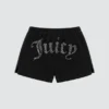 Big Bling tvättade frottéshorts