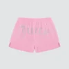 Big Bling tvättade frottéshorts