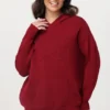 Broderad oversized-huvtröja