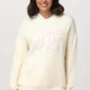 Broderad oversized-huvtröja