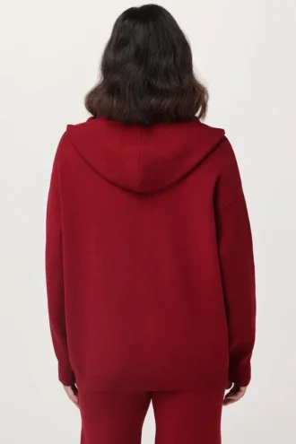 Broderad oversized-huvtröja