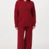 Broderad oversized-huvtröja