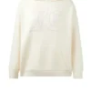 Broderad oversized-huvtröja