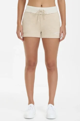 Broderade shorts i frotté