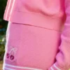 Broderade shorts med kantstickning