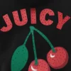 Cherry Bling-huvtröja i velour