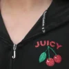 Cherry Bling-huvtröja i velour