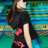 Cherry Bling-shorts i velour