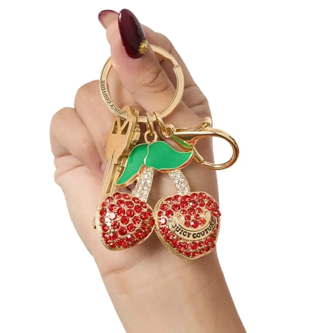 Cherry Charm nyckelring för väskor