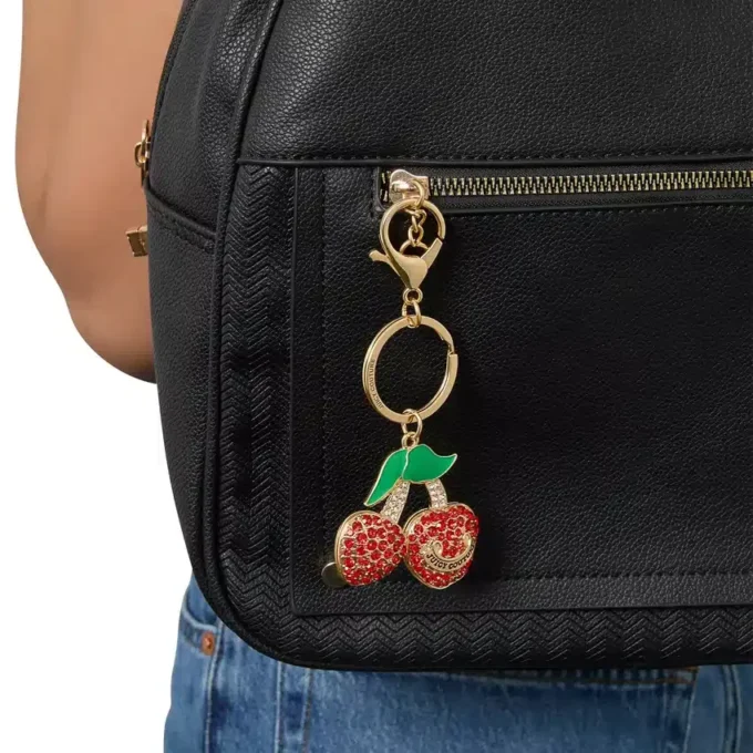 Cherry Charm nyckelring för väskor