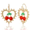 Cherry Heart Drop-örhängen