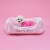 Crown Bling svart hund- & kattbädd