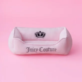 Crown Bling svart hund- & kattbädd