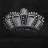Crown Bling svart hund- & kattbädd