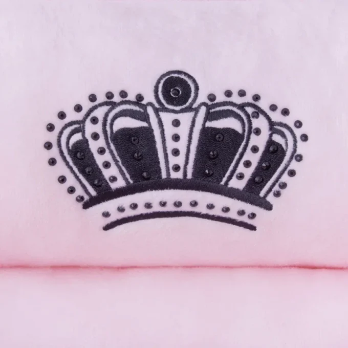 Crown Bling svart hund- & kattbädd