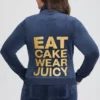 Eat Cake Wear Juicy-jacka med hög krage i stora storlekar