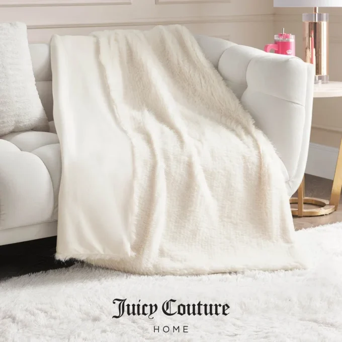 Faux fur-filtar med ögonfransmönster