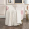 Faux fur-filtar med ögonfransmönster