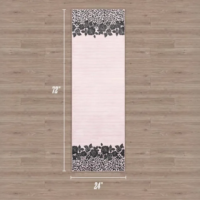Fin tvättbart mattor, 2′ x 6′
