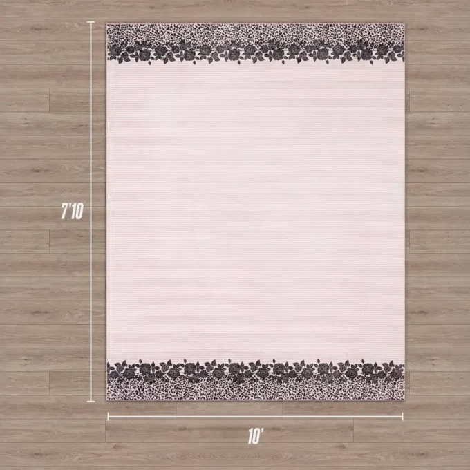 Fintvättbart mattor, 7’10 X 10′